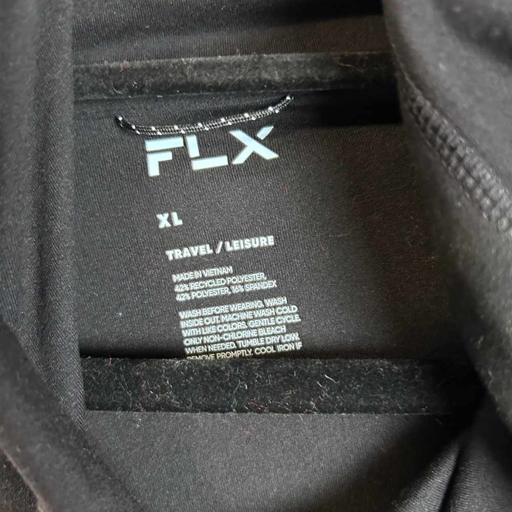 FLX Travel Leisure Sweatershirts Hoodie Womens XL Black Pullover NEW - Picture 7 of 8